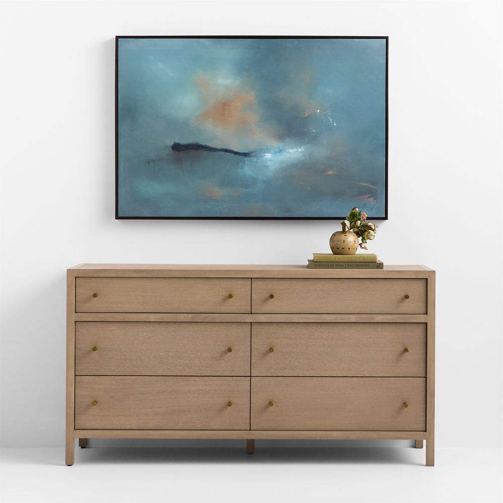 "Cloud Meetings" by Lindsay Browning 50.5" x 34" Framed Wall Art Print