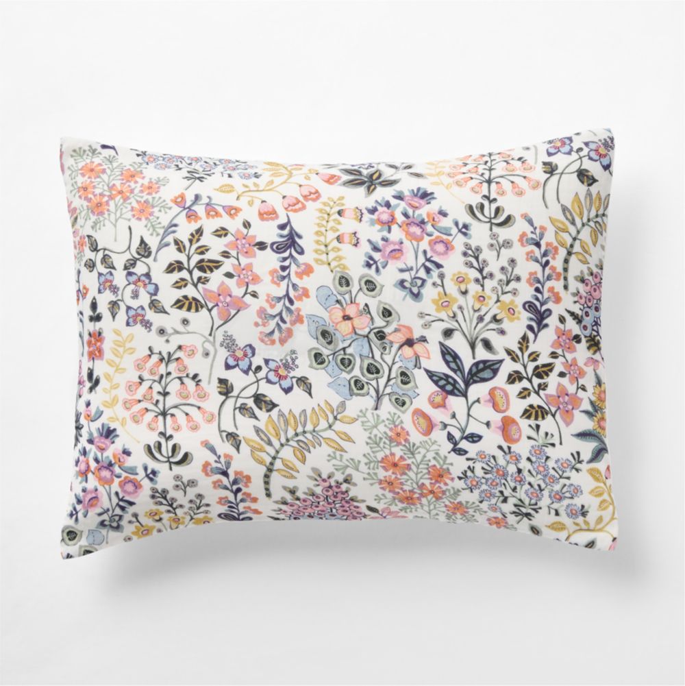 Supersoft Marguerite Floral Organic Cotton Gauze Kids Pillow Sham