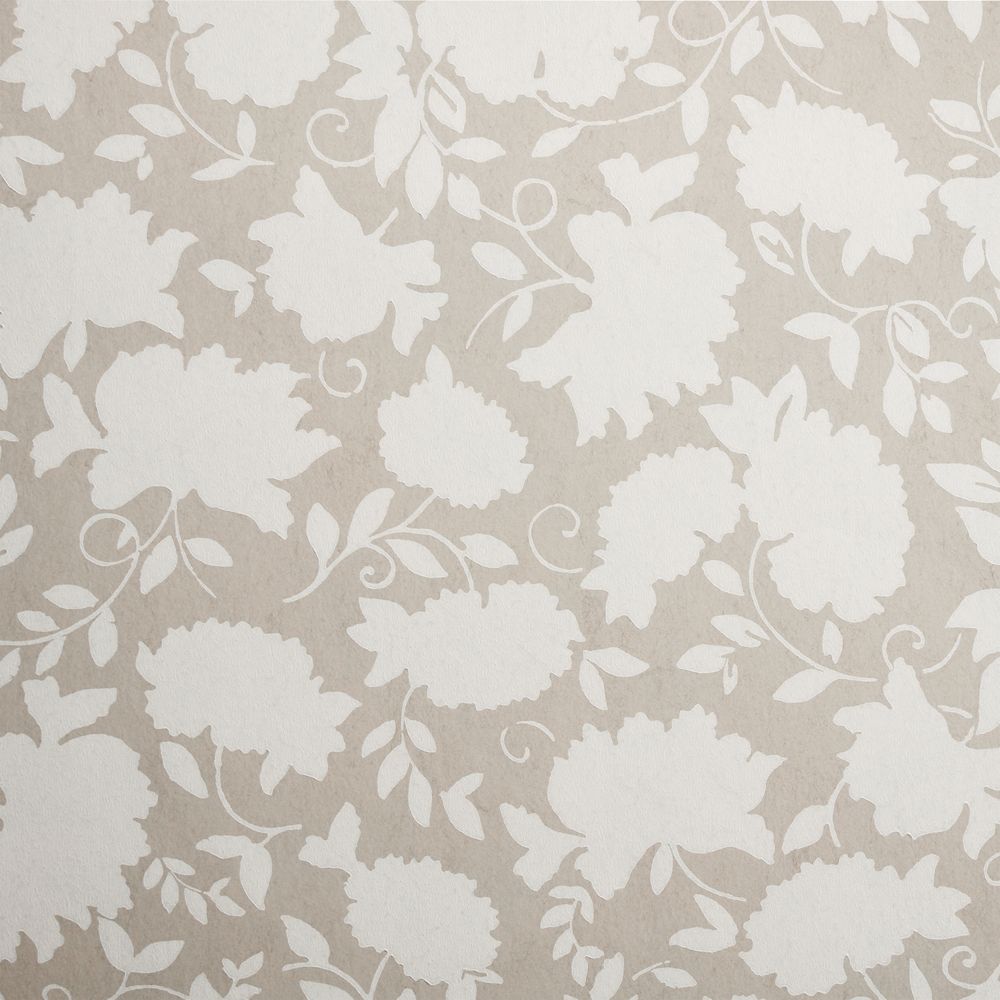 Celeste Taupe Floral Wallpaper