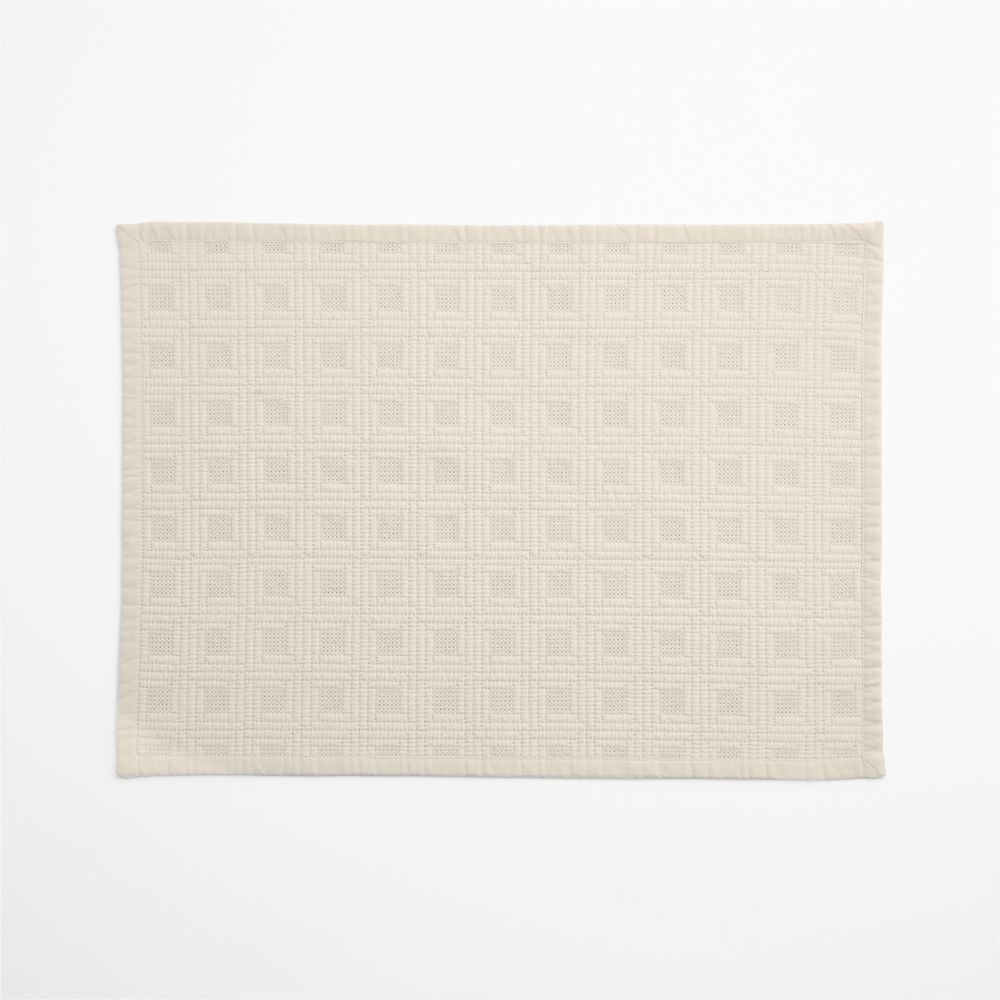 Natural Quilted Cotton Placemat