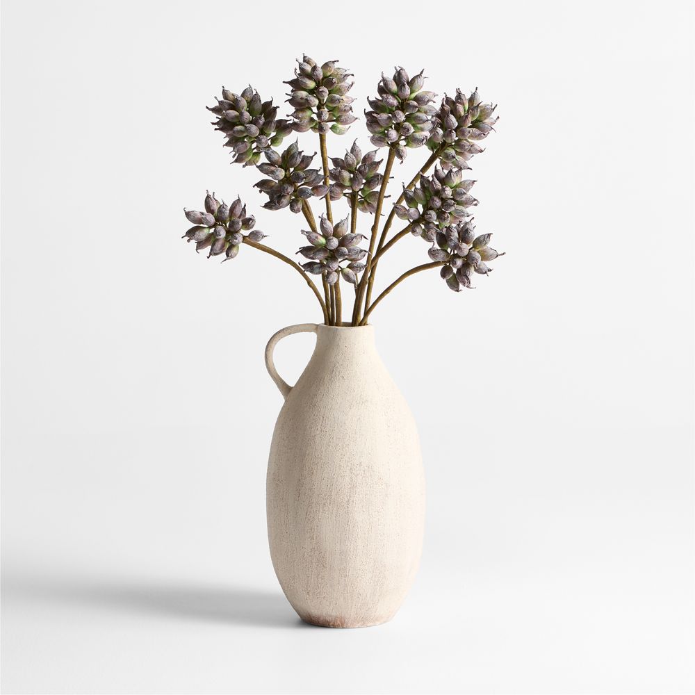 Faux Heirloom Thistle Stem 35"