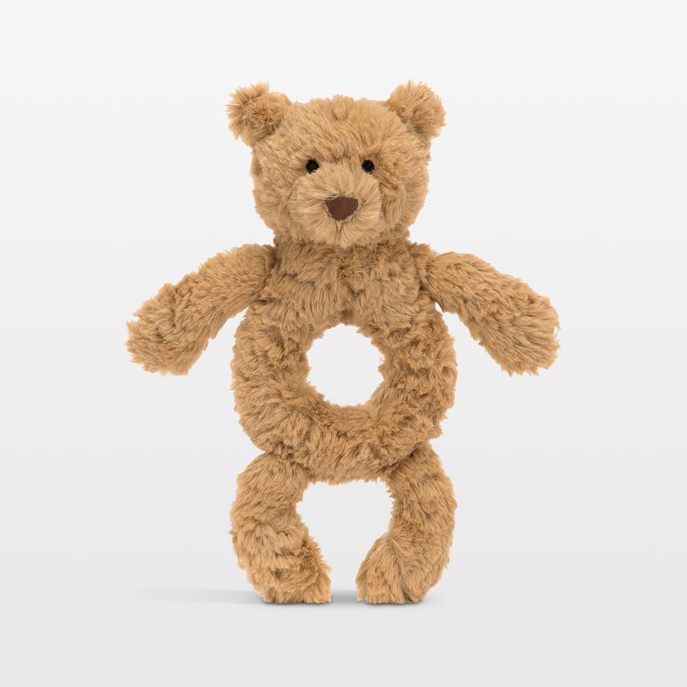 Jellycat Bartholomew Bear Baby Plush Baby Rattle