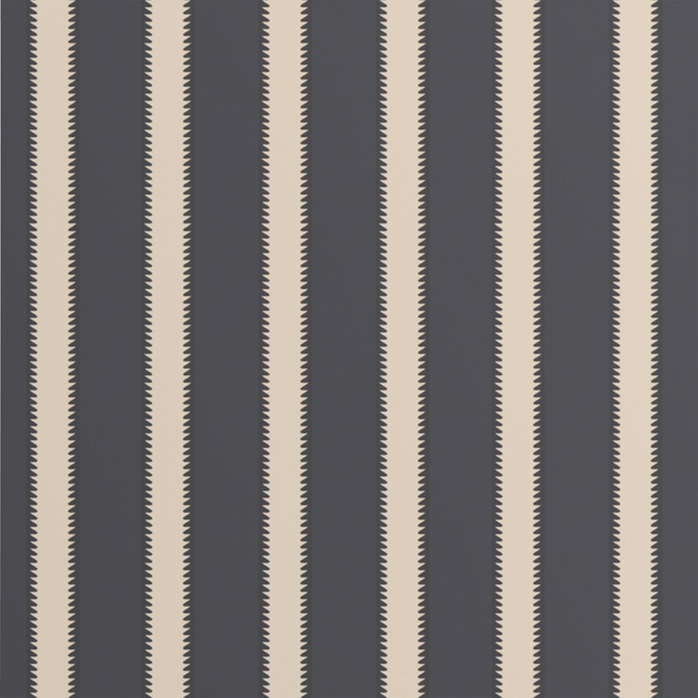 Mayfair Midnight Navy Tailored Stripe Wallpaper