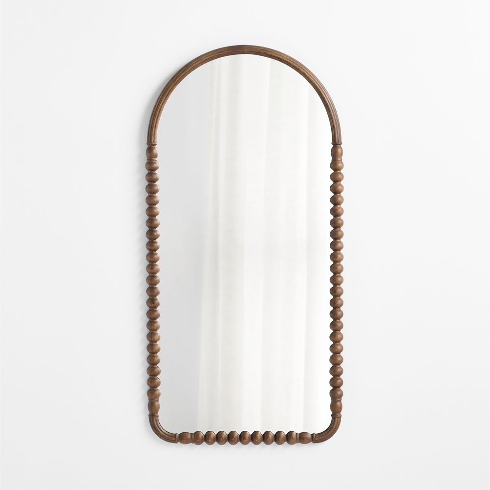 Jenny Lind Deep Brown Arch Full Kids Wall Mirror