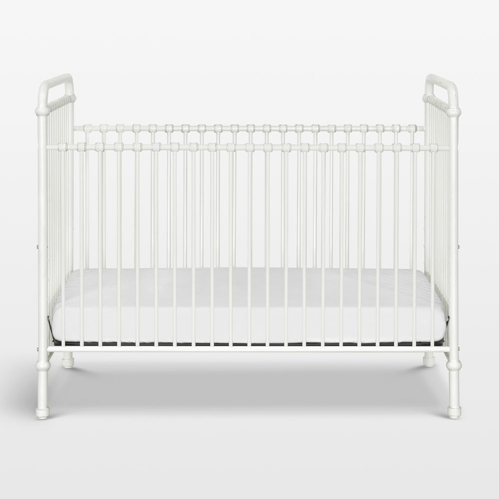 Namesake Abigail Washed White Iron 3-in-1 Convertible Crib