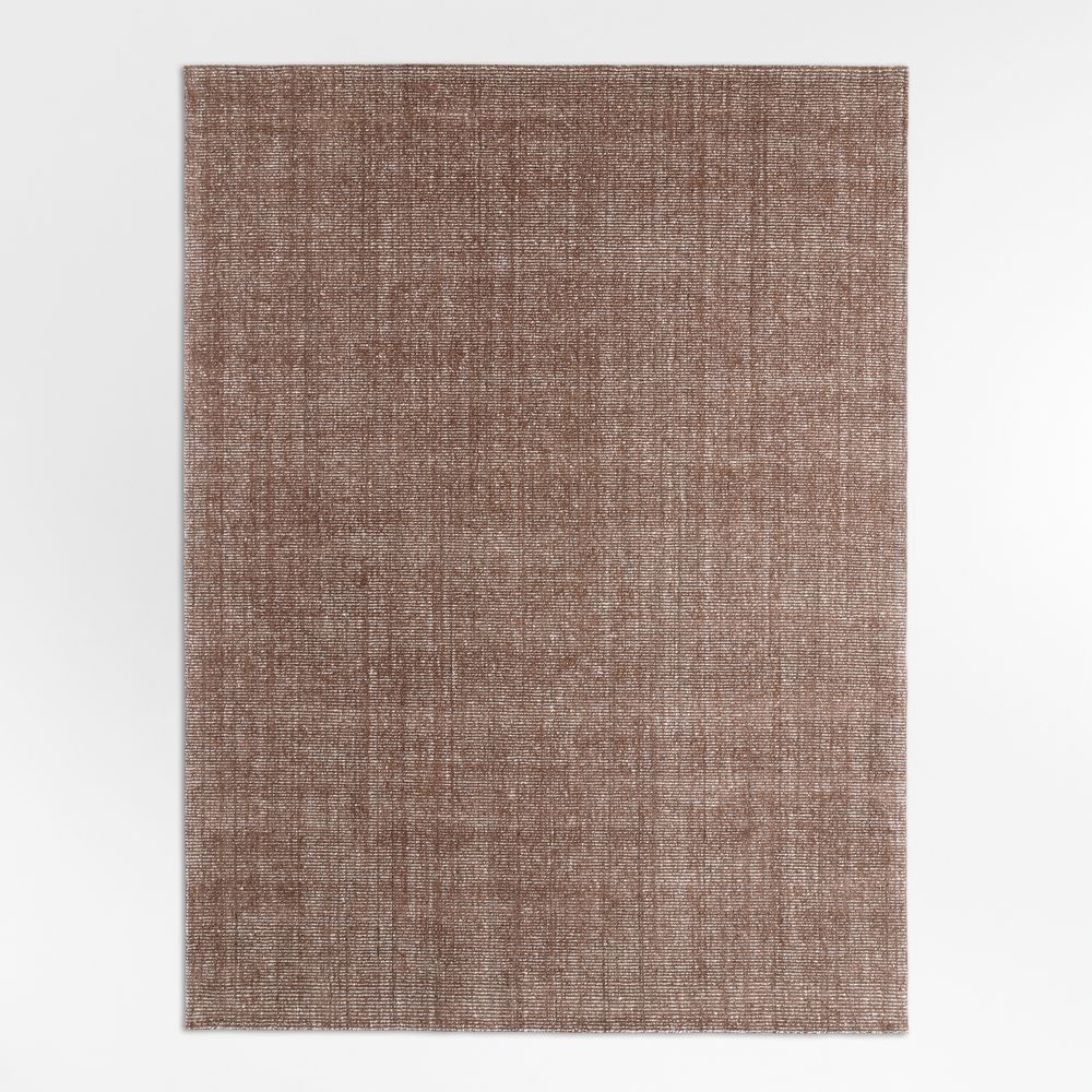 Vienne Wool Blend Handwoven Rust Area Rug