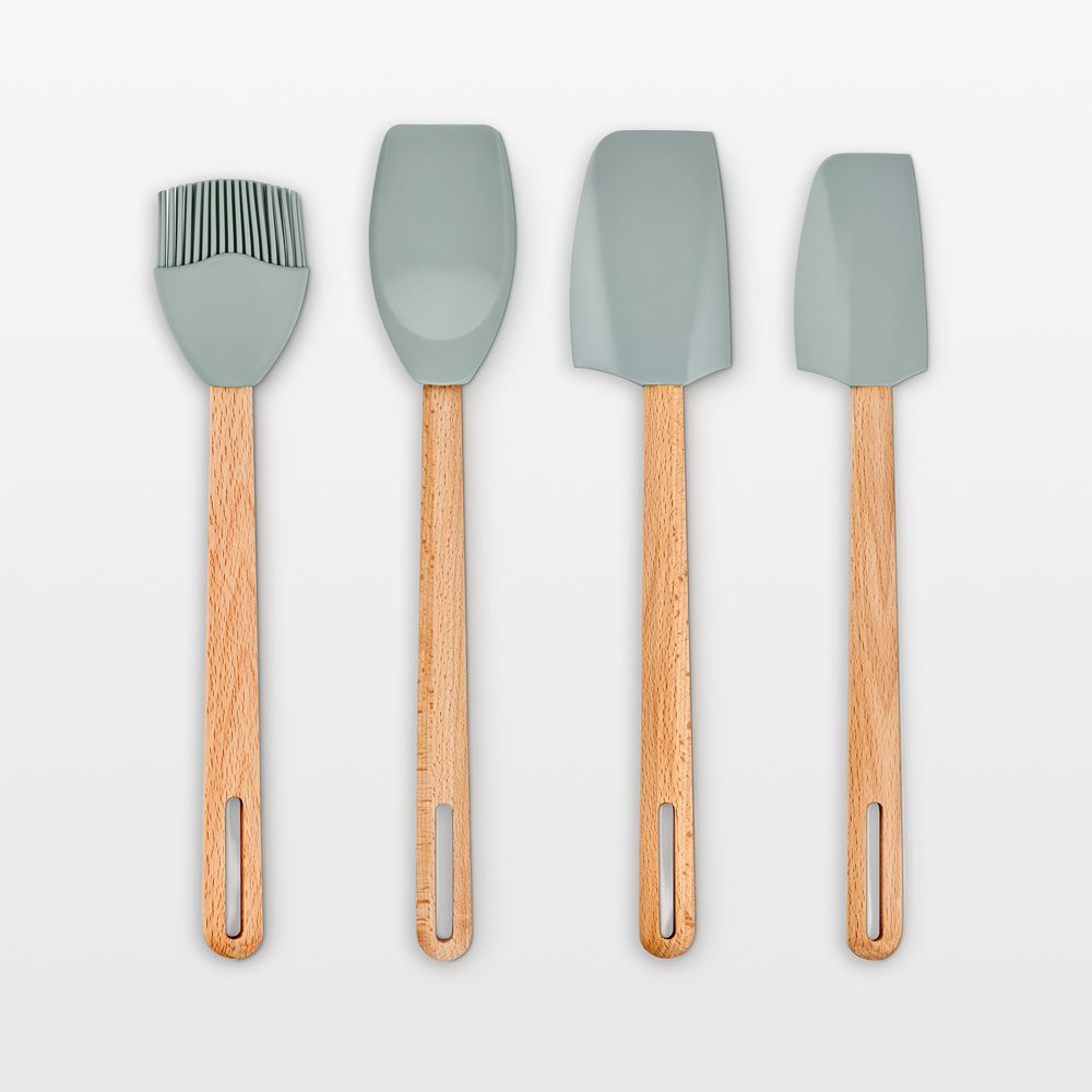 Le Creuset Signature 4-Piece Sea Salt Silicone Tool Set