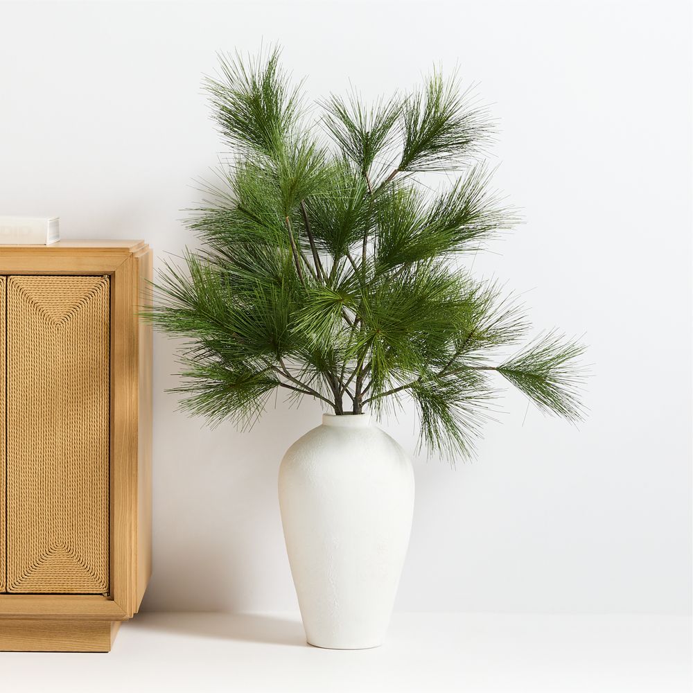 Faux White Pine Holiday Branch 48"