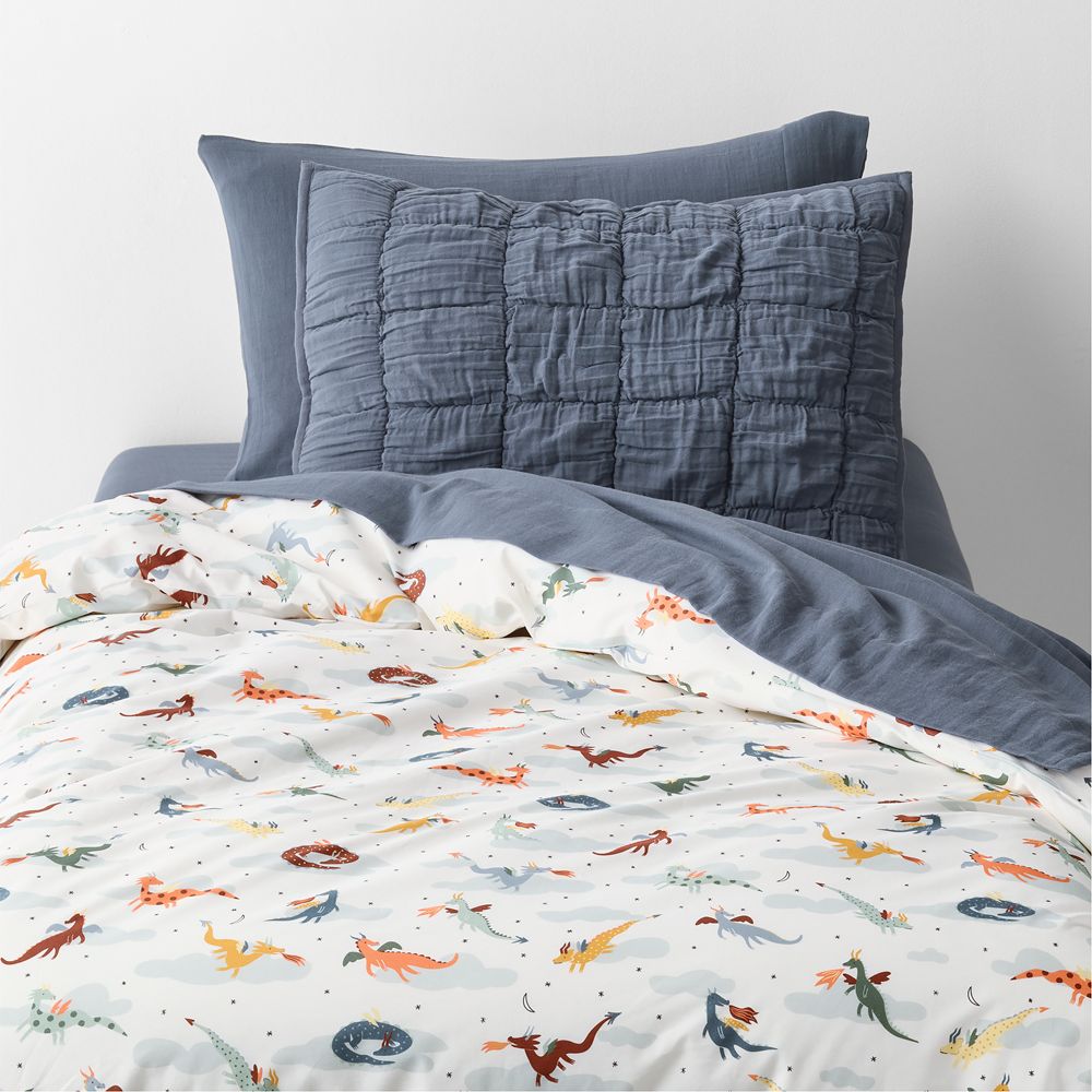 Dragon Moon 100% Organic Cotton Gauze Kids Duvet Cover
