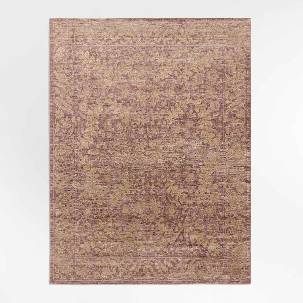 Winson Wool Blend Traditional Handwoven Burgundy Rug