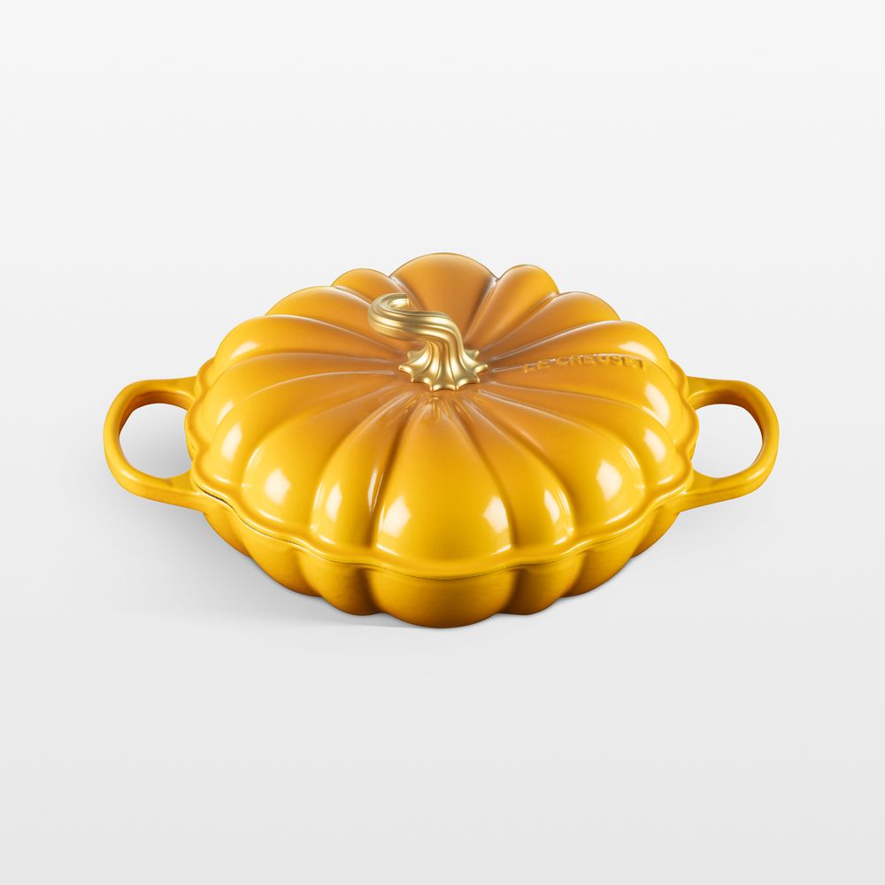 Le Creuset 2.75-Qt. Nectar Enameled Cast Iron Figural Pumpkin Braiser