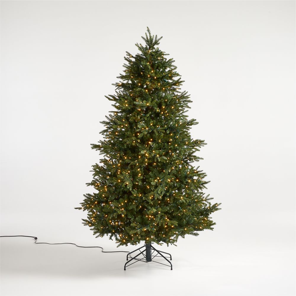 Faux Alaskan Spruce Pre-Lit LED Christmas Trees with White Lights