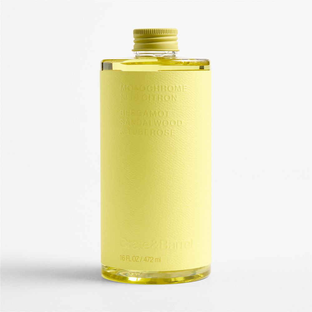 Monochrome No. 9 Citron Diffuser Refill 16 oz.- Bergamot, Sandalwood and Tuberose