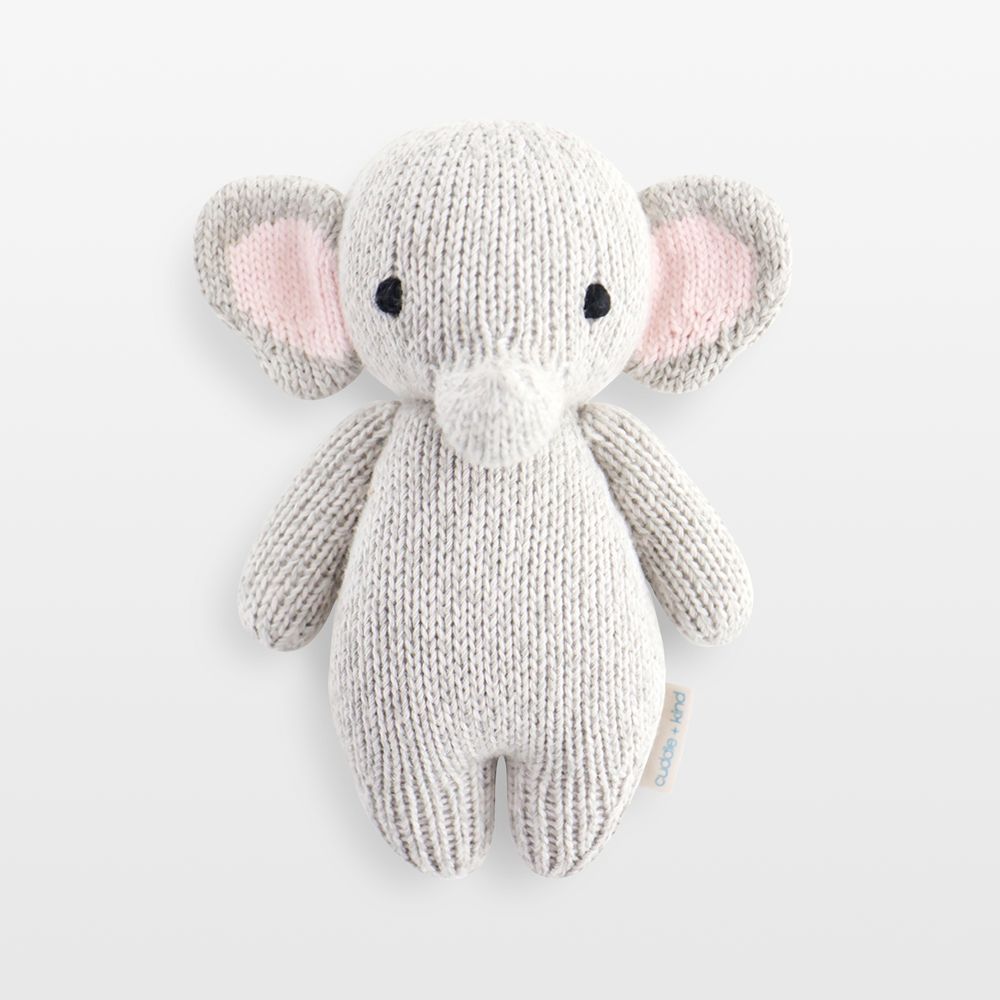 Cuddle+Kind Baby Elephant Yarn Doll