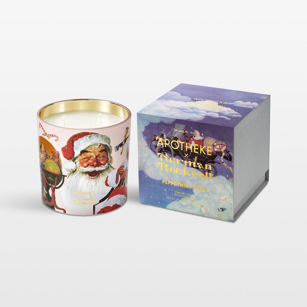 Apotheke x Norman Rockwell Peppermint Taffy 3-Wick Scented Candle