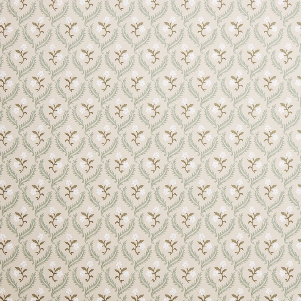 Laurel Bud Beige Wallpaper