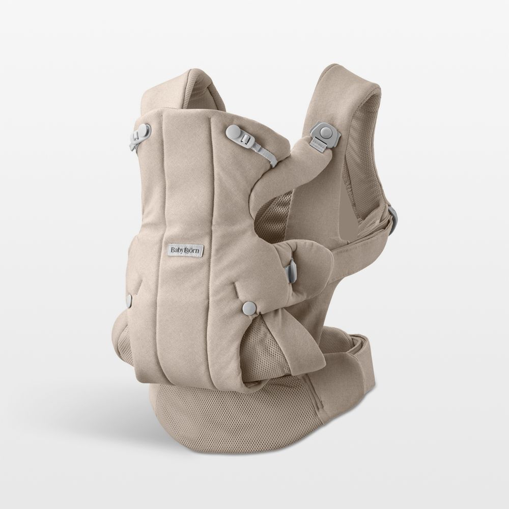 BABYBJRN Hold Sand Grey Woven Baby Carrier