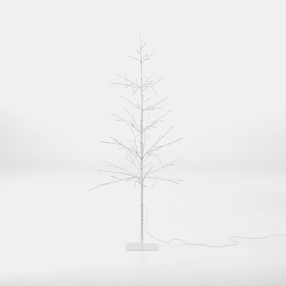 Pre-Lit LED 5' Faux Holiday Birch Tree