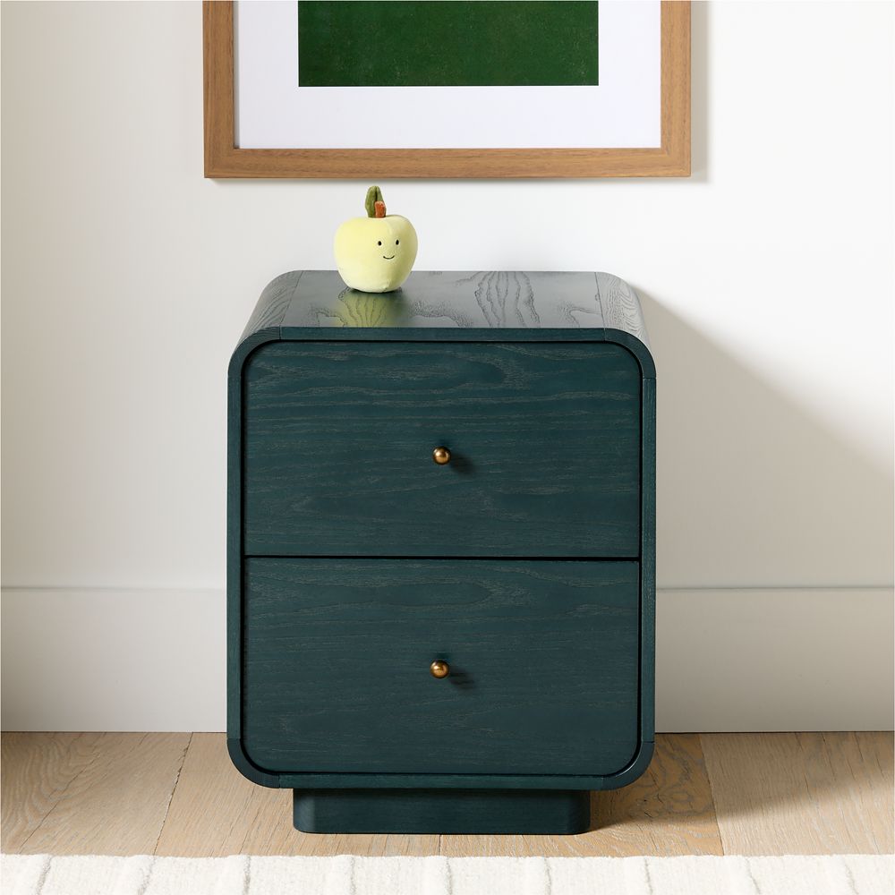 Volley 16" Green Dyed Ash Kids Nightstand by Venus Williams