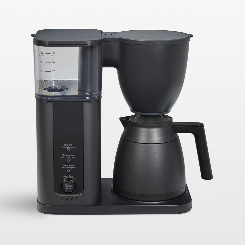 CAFÉ Matte Black 10-Cup Drip Coffee Maker with Thermal Carafe