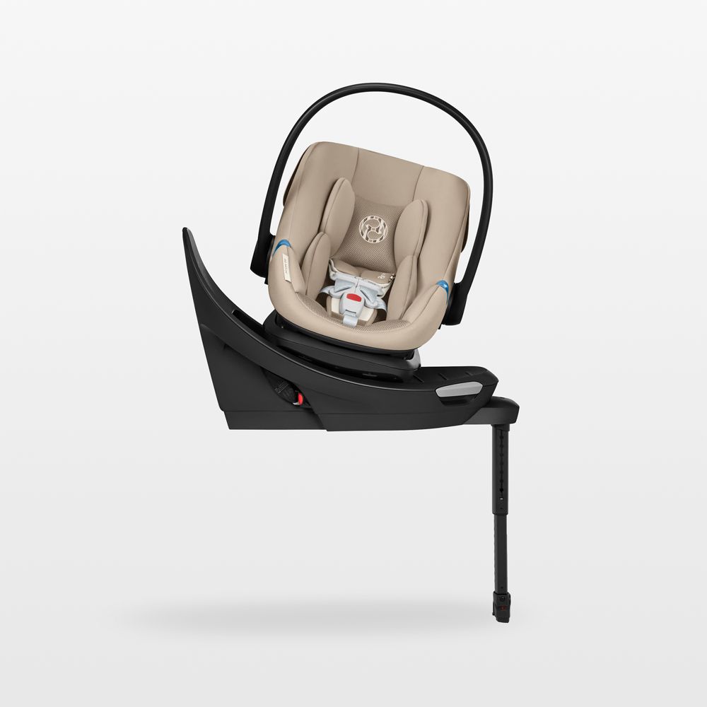 Cybex Aton G2 Almond Beige Swivel Infant Car Seat with Load Leg Base