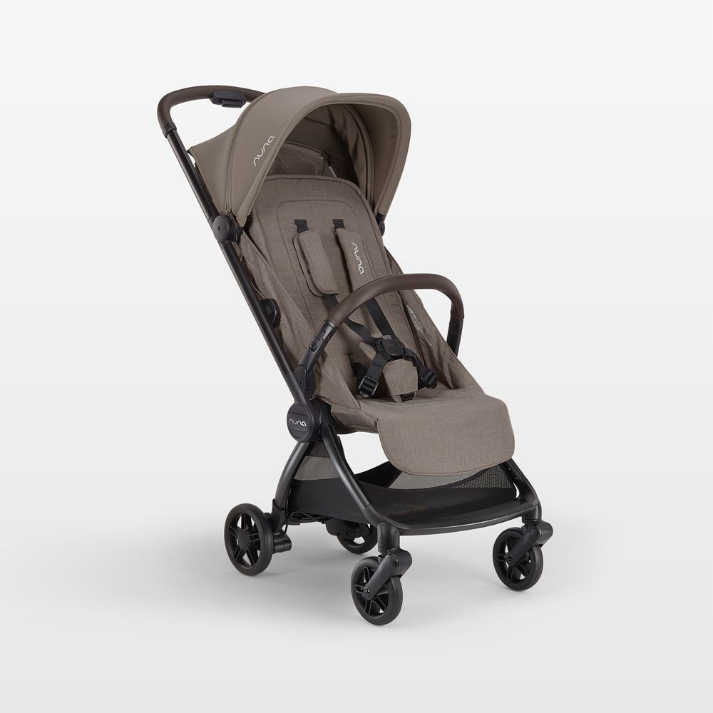 Nuna VIAA Cabn Cedar Brown Compact Travel Stroller