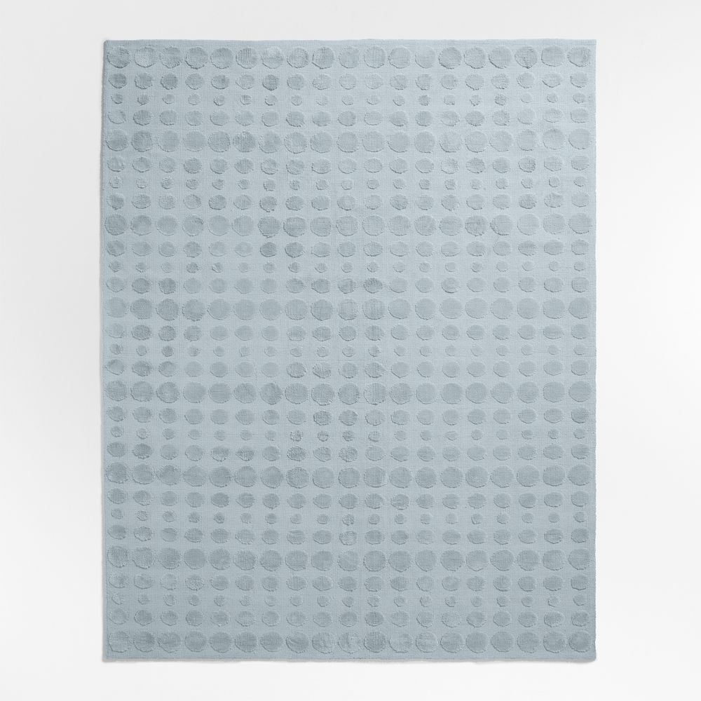 Geo Dotty Sky Blue Performance Kids Area Rug