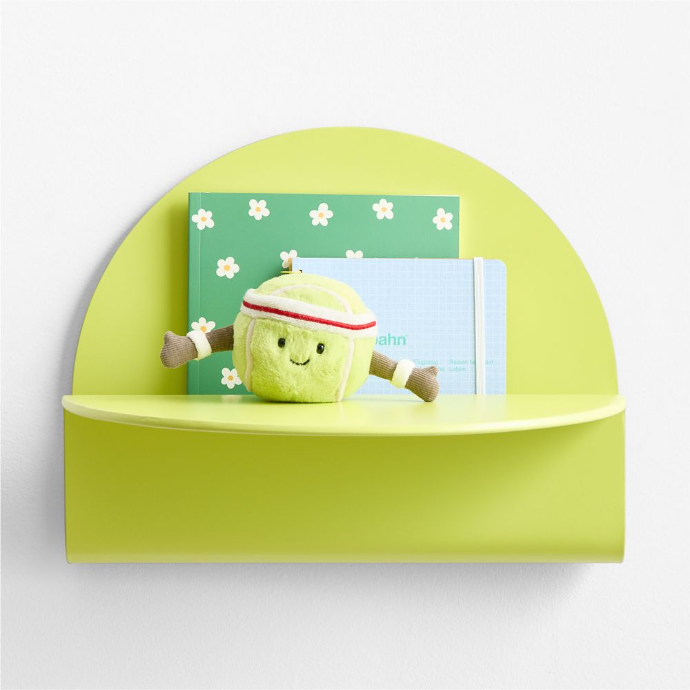 Grand Slam Outline Tennis Ball Green Kids Wall Shelf by Venus Williams