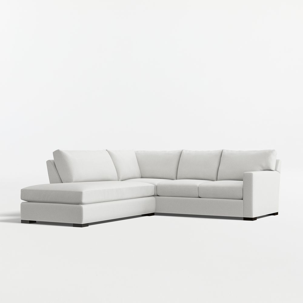 Axis 2-Piece L-Shaped Sectional Sofa with Bumper