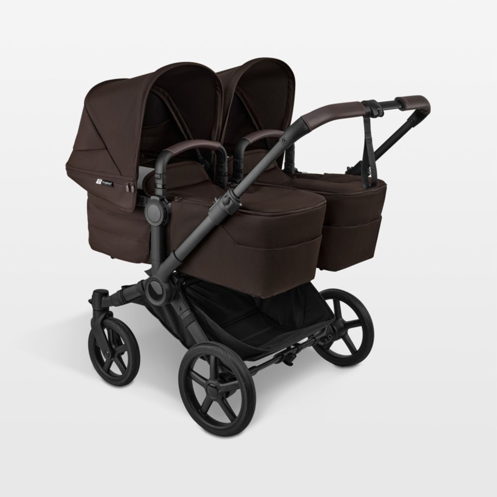 Bugaboo Donkey 6 Twin Cocoa Brown Fabric Complete Baby Bassinet