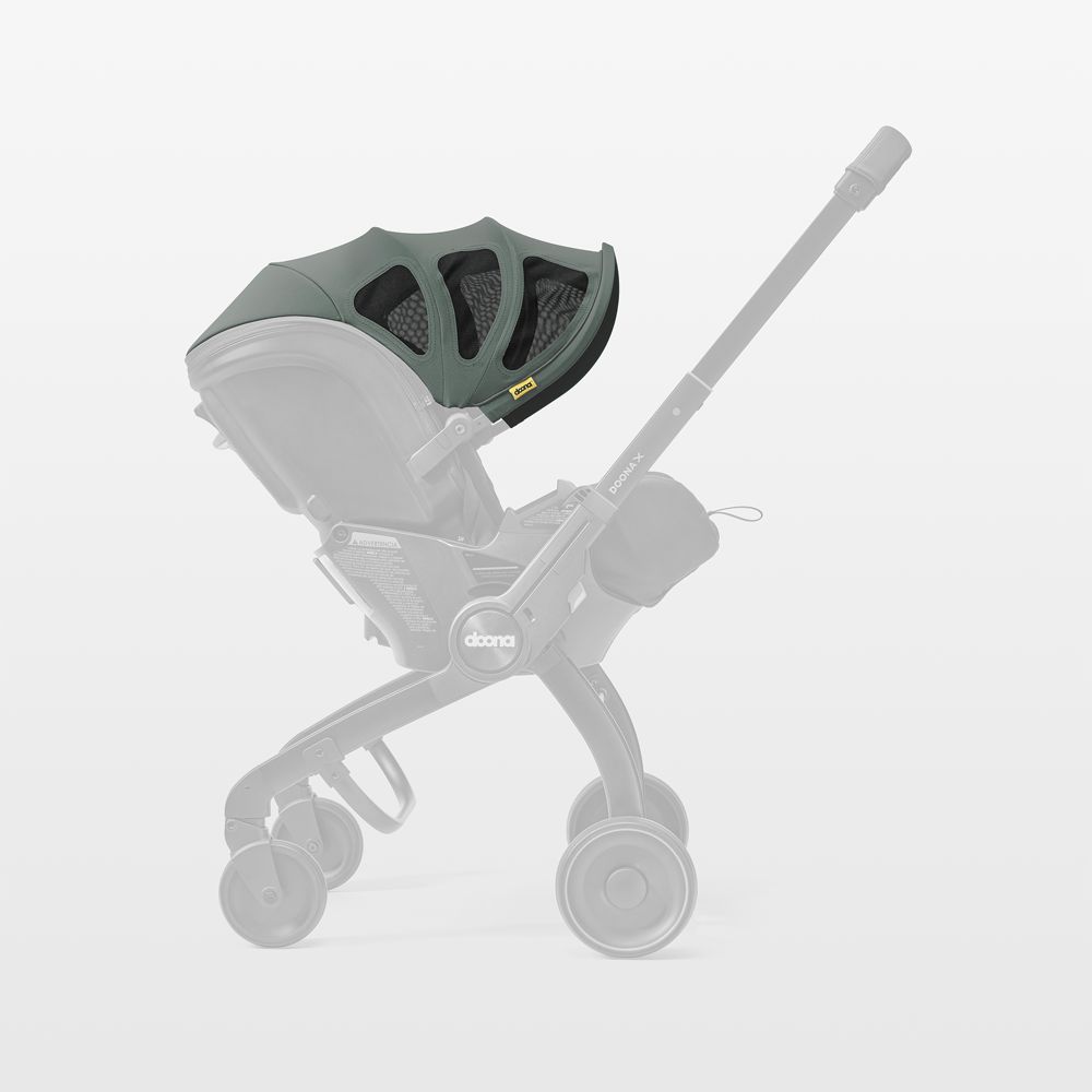 Doona X Slate Green Summer Canopy Car Seat & Stroller Attachment