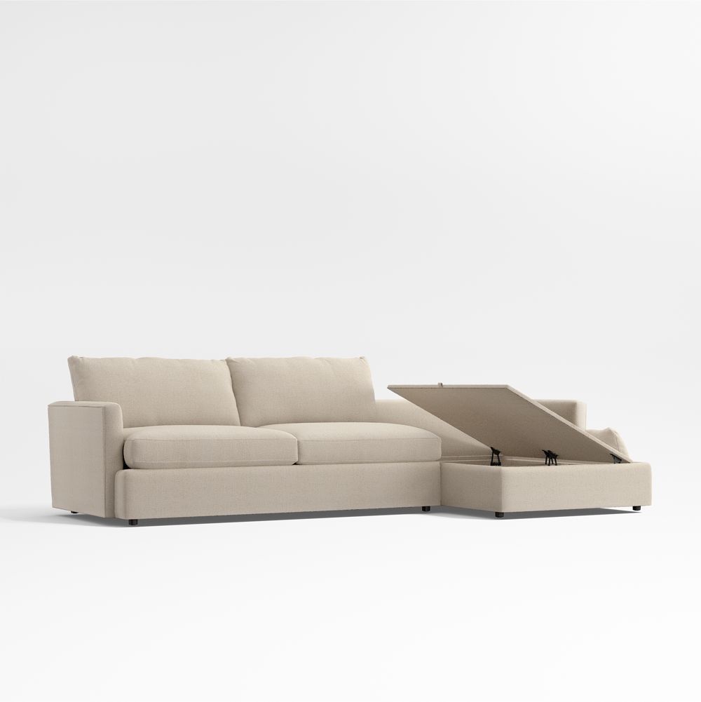 Lounge 2-Piece Sectional Sofa with Storage Chaise Lounge- Image 2