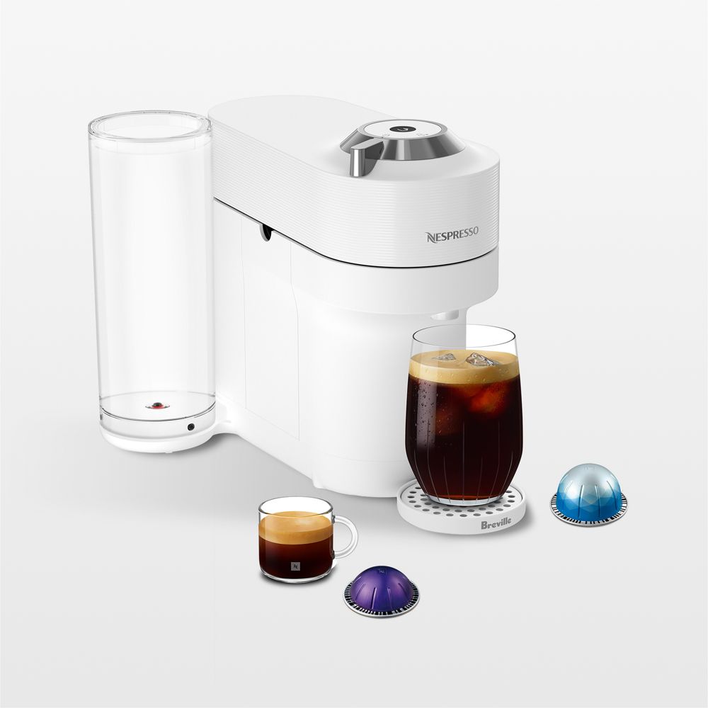 Nespresso by Breville Vertuo Pop+ Deluxe Espresso Machine in White