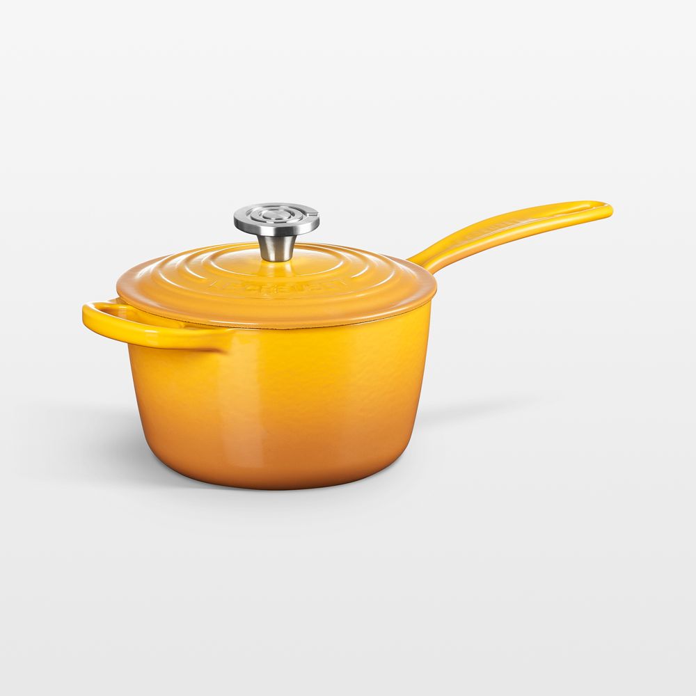 Le Creuset Signature 1.75-Qt. Nectar Enameled Cast Iron Saucepan with Lid