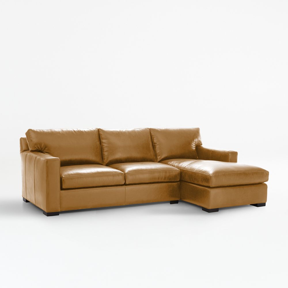 Axis 2-Piece Leather Sectional Sofa with Chaise Lounge