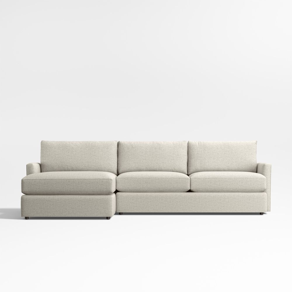 Lounge Classic 2-Piece Sectional Sofa with Chaise Lounge