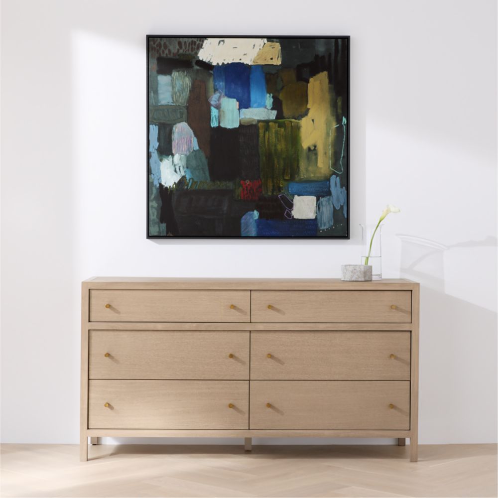 "I Wish I Didn't Have To Go" by Maggie Macdonald 41.5" x 41.5" Framed Wall Art Print
