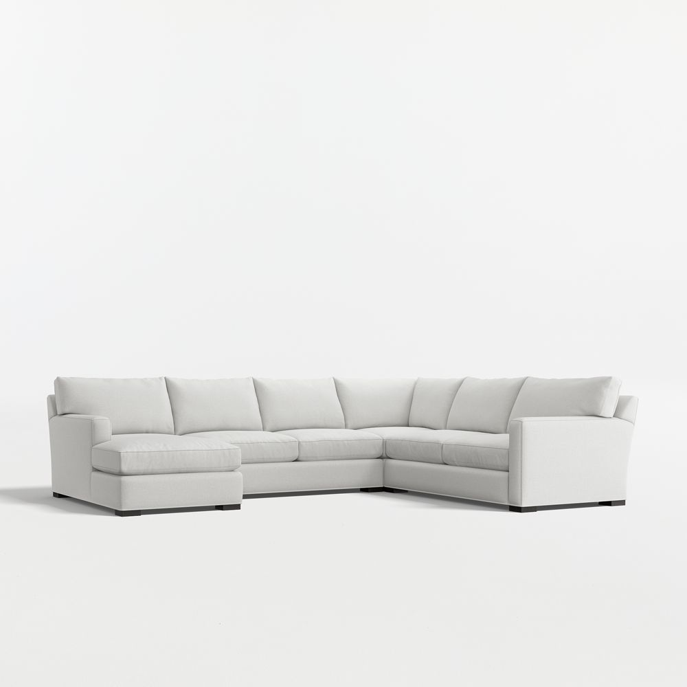 Axis 4-Piece L-Shaped Sectional Sofa with Chaise Lounge