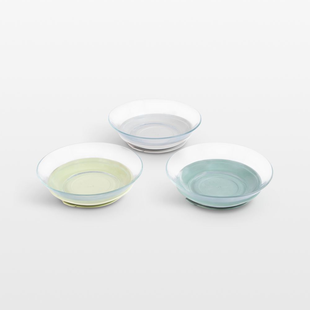 Beaba Blue Mix Glass Plate Set of 3