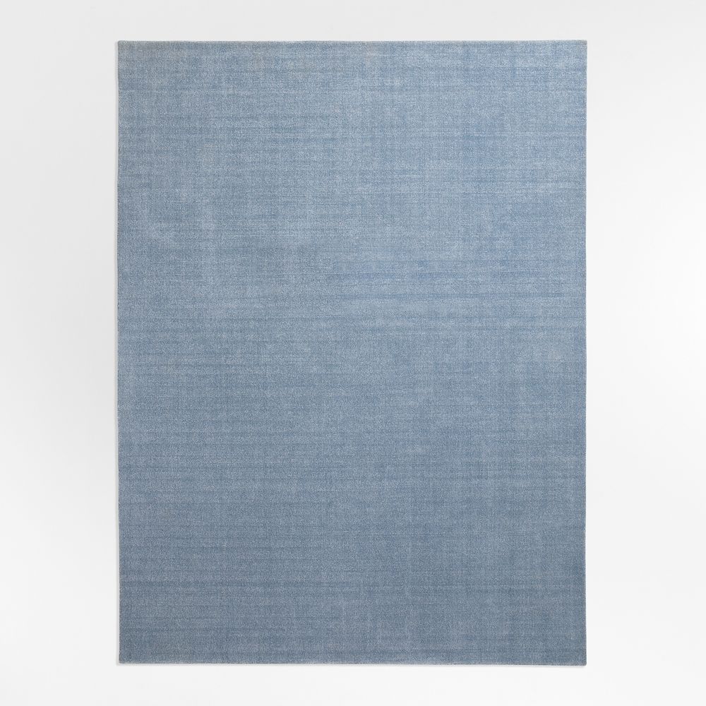 Windsor Wool Handwoven Light Blue Area Rug