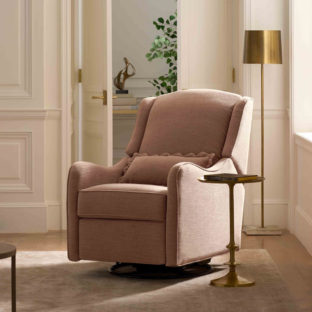 Namesake Devon Dusty Rose Swivel Glider Nursery Chair