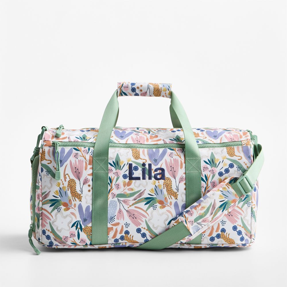 Leopard Floral Kids Duffel Bag