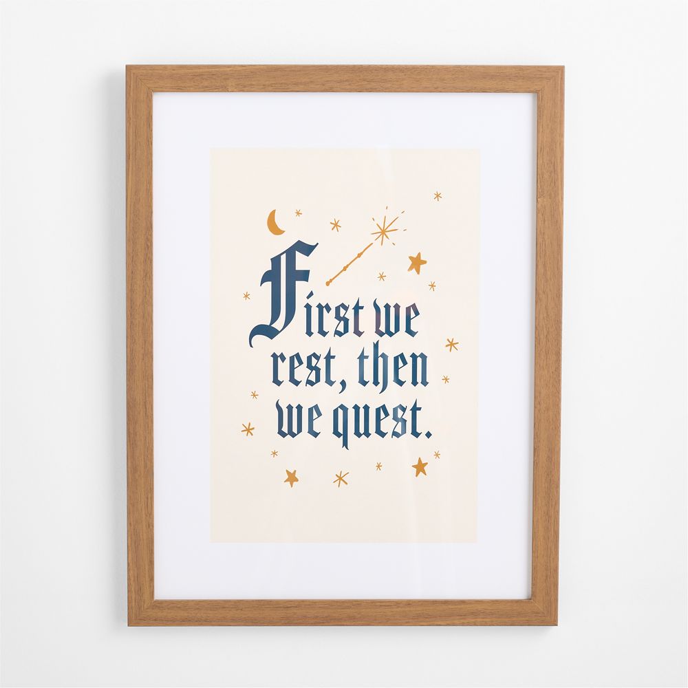 Quest 18x26 Wall Art Print in Walnut Frame