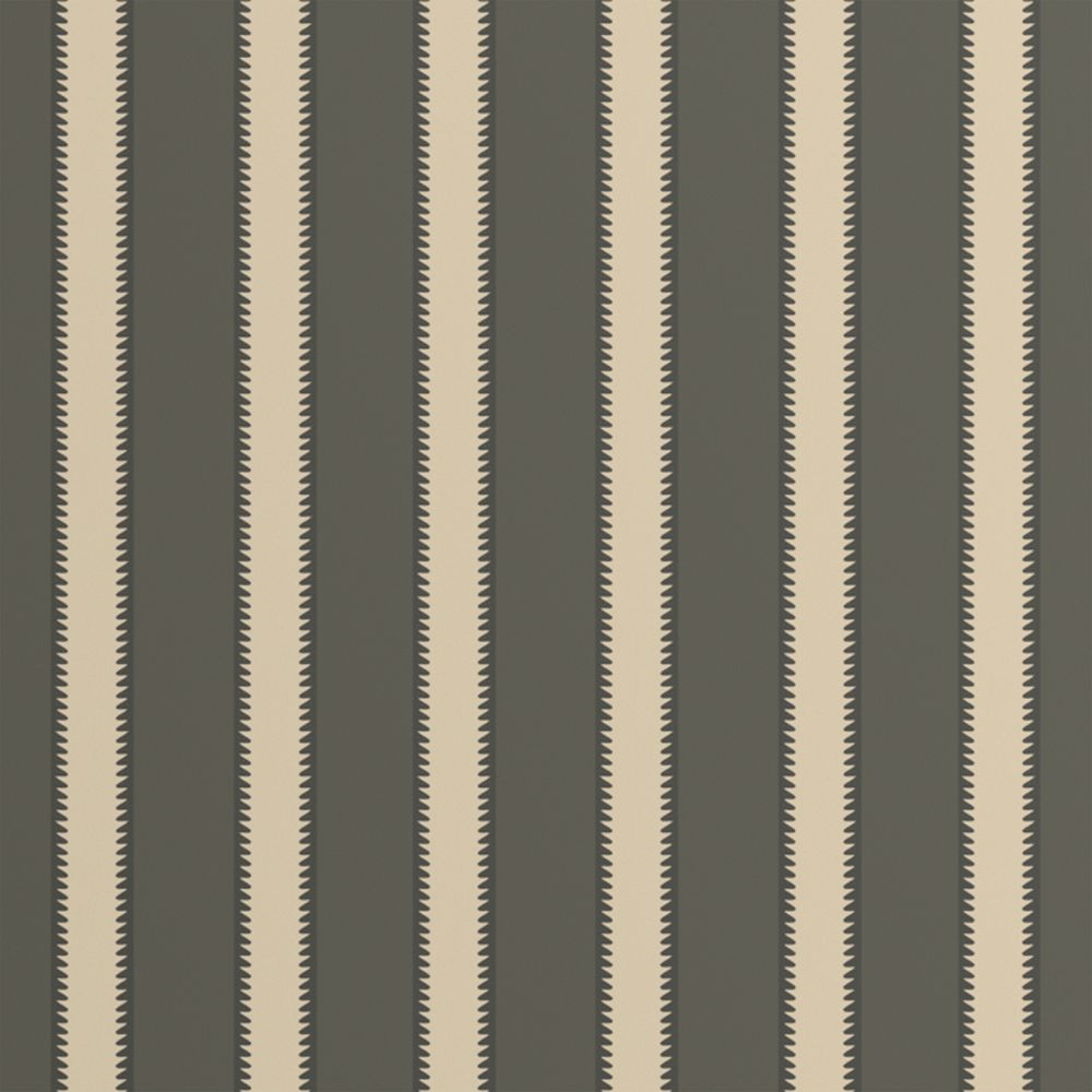 Mayfair Burnt Green Tailored Stripe Wallpaper