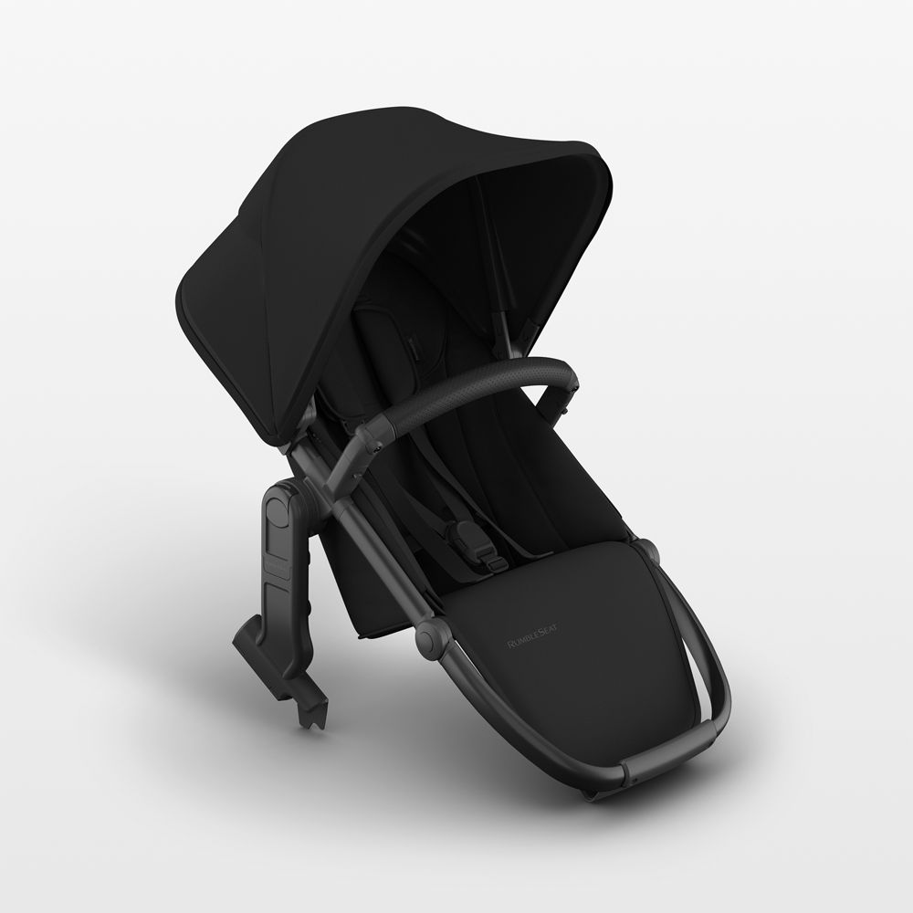 UPPAbaby RumbleSeat V3 James Black with Carbon Frame Baby Stroller Seat