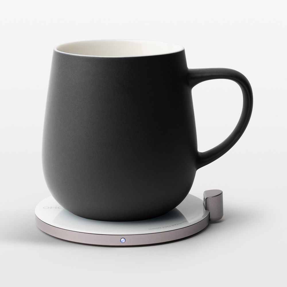 Ohom Ui Inkstone Black Heated Coffee Mug