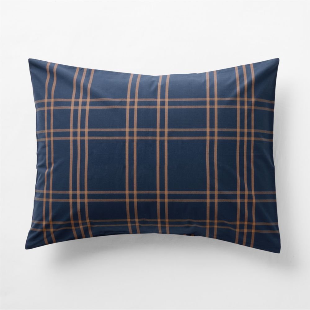 Stax Deep Indigo Organic Yarn Dyed Kids Pillow Sham