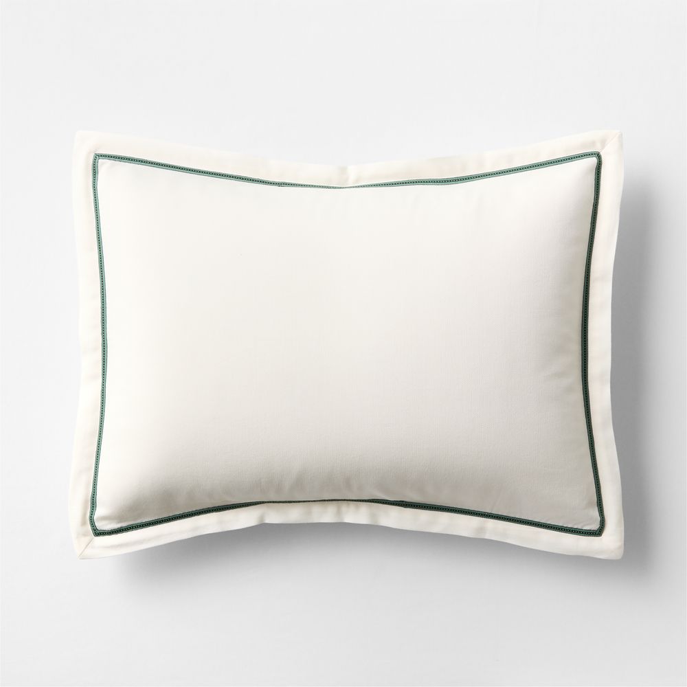 Pique Point Pampas Ivory 100% Organic Cotton Kids Pillow Sham by Venus Williams