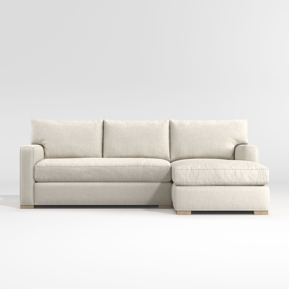 Axis 2-Piece Bench Sectional Sofa with Chaise Lounge