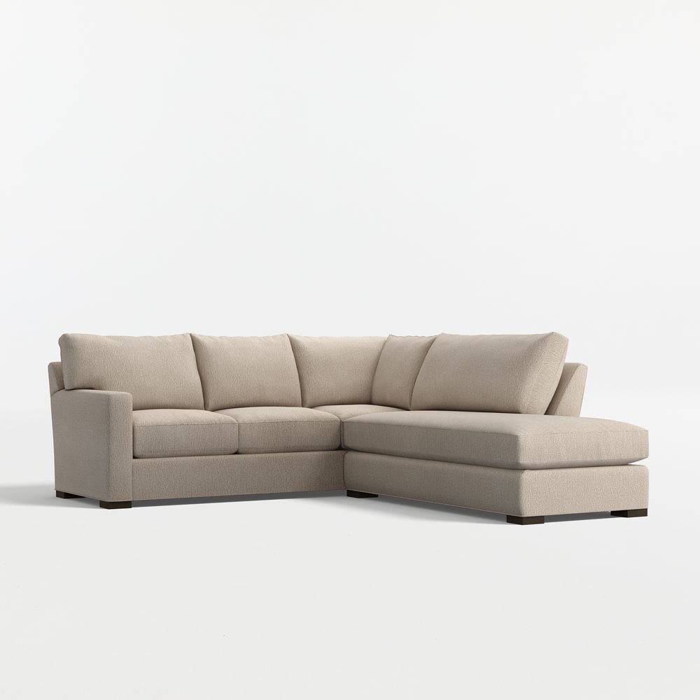 Axis Classic 2-Piece L-Shaped Sectional Sofa with Bumper